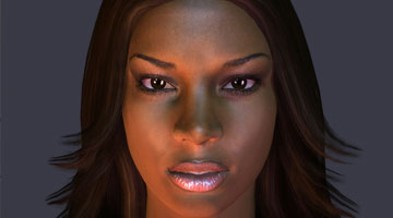 Asha' : Realtime Rigged Character, 3DSMax, Photoshop