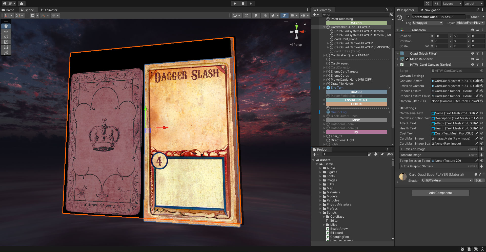 DEDHOL - card system