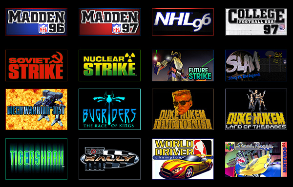 Some classic games I worked on.
